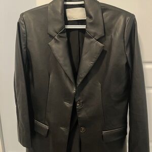 Leather blazer jacket - Oak and Fort